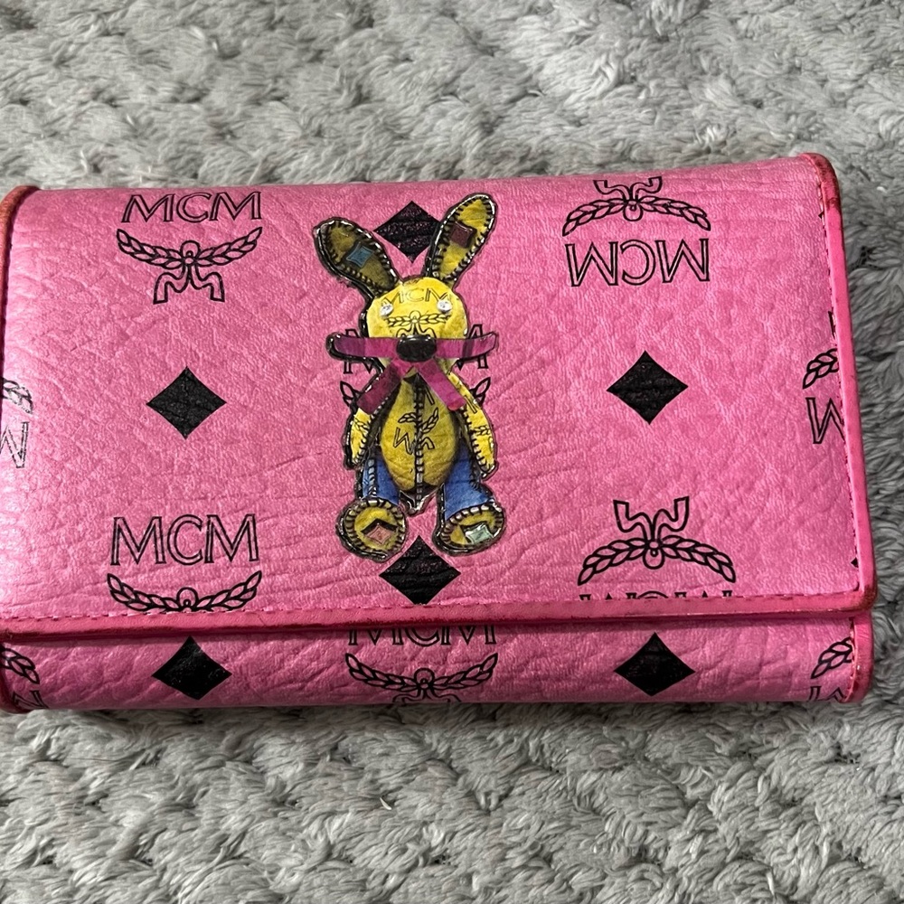 MCM Pink Wallet with Mad Bunny